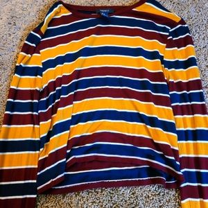 Crop top Striped shirt forever 21